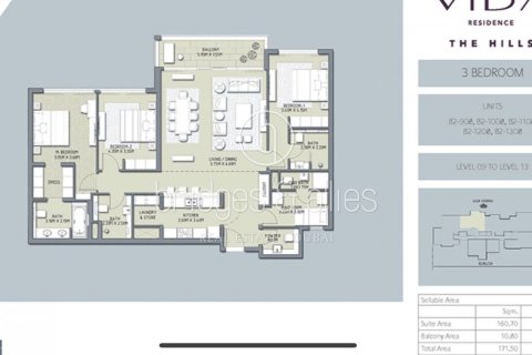 Apartment de 3 dormitorios en The Hills, UAE No. 102428 26