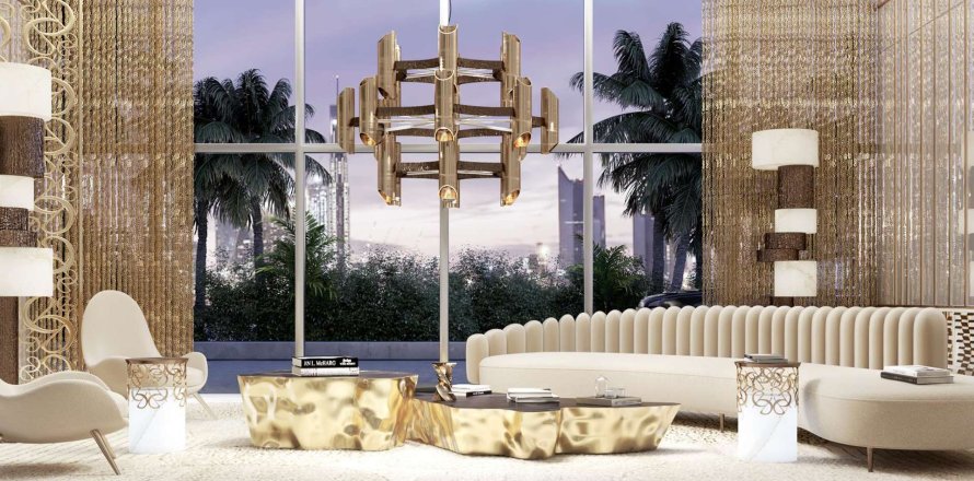 Квартира с 2 спальнями в BEACH ISLE, EMAAR Beachfront, ОАЭ №95265