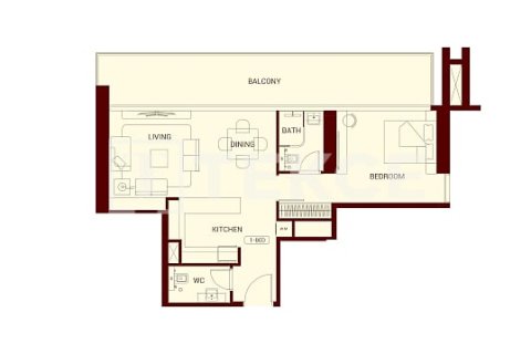 Квартира студия в Джумейра Вилладж Серкл, ОАЭ №45224 11