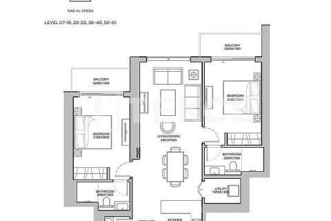 Appartement de 2 chambres à Meydan, UAE No. 92240 4