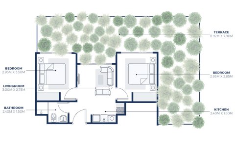 Apartment de 1 dormitorio en AZIZI FARHAD Dubai Healthcare City, UAE No. 97007 12