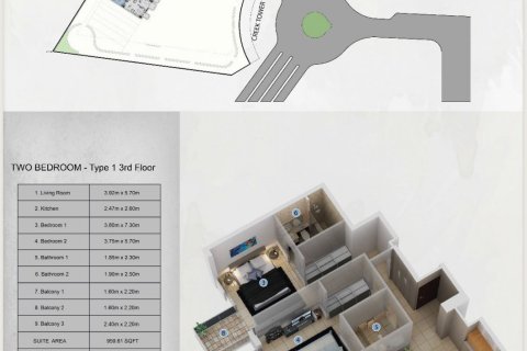Apartment de 1 dormitorio en AZIZI FARHAD Dubai Healthcare City, UAE No. 97010 7
