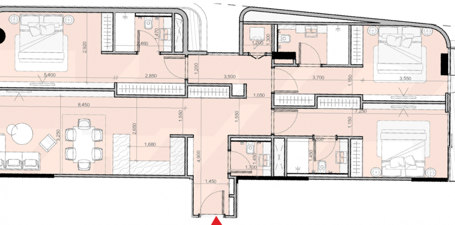 Apartment de 3 dormitorios en Azizi Ruby Jumeirah Village Circle, UAE No. 98067