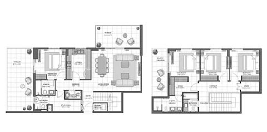 4 bedrooms Apartment floor plan «4BR-4» in CRYSTAL RESIDENCES