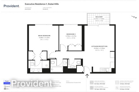 Appartement de 2 chambres à Dubai Hills Estate, UAE No. 96217 14