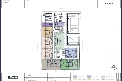 Appartement de 3 chambres à AZIZI AMBER Al Furjan, UAE No. 97116 5