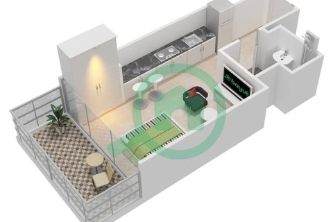 Appartement de 1 chambre à AZIZI GRAND Dubai Sports City, UAE No. 97098 6