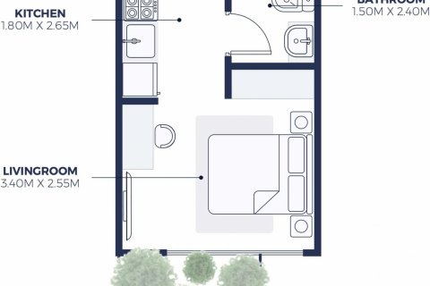 استوديو شقة في CREEK VIEWS II Al Jaddaf, الإمارات العربية المتحدة رقم 97114 6