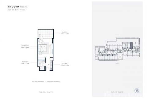 Studio Apartment in AZIZI VISTA Dubai Studio City, UAE No. 97170 5