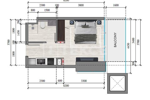 Квартира с 1 спальней в Джумейра Вилладж Серкл, ОАЭ №98962 11