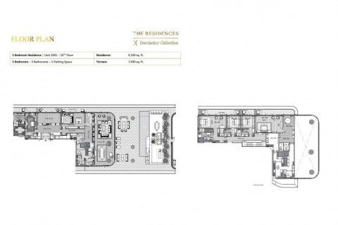 Penthouse de 5 dormitorios en DORCHESTER COLLECTION Dubai, UAE No. 94850 12
