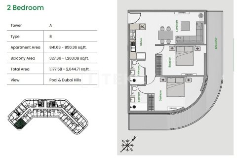 Apartamento tipo estudio Estudio  No. 106783 19
