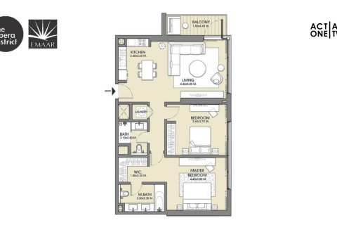 Apartment de 2 dormitorios en ACT ONE | ACT TWO TOWERS Dubai, UAE No. 97448 4