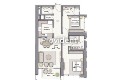 Appartement de 2 chambres à DOWNTOWN VIEWS I Downtown Dubai (Downtown Burj Dubai), UAE No. 96151 31