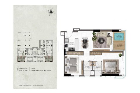 Apartment de 2 dormitorios en Majan, UAE No. 99315 17