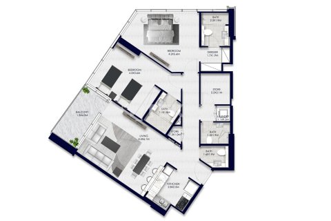 Appartement de 1 chambre à Yas Island, UAE No. 38347 11