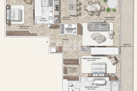 Apartment de 3 dormitorios en Dubai, UAE No. 105927 15