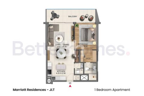 Appartement de 1 chambre à Jumeirah Lake Towers, UAE No. 87162 20