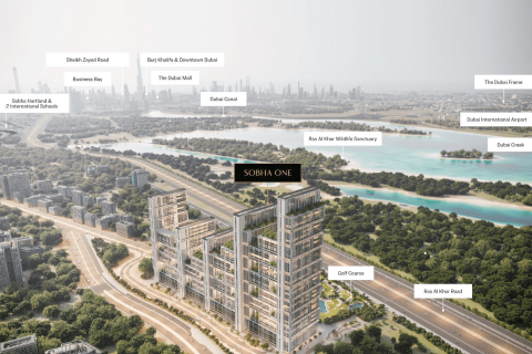 1 غرف نوم شقة في SOBHA ONE Sobha Hartland, الإمارات العربية المتحدة رقم 97401 18
