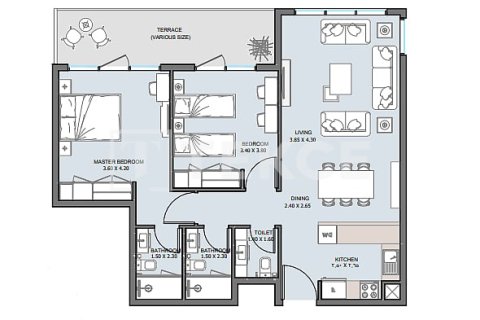 Apartment de 2 dormitorios en Al Reem Island, UAE No. 98965 13