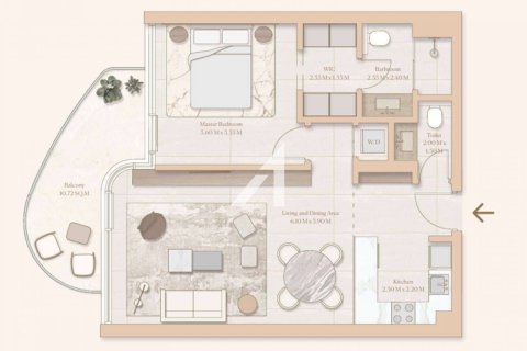 Appartement de 1 chambre à Dubai, UAE No. 50461 5