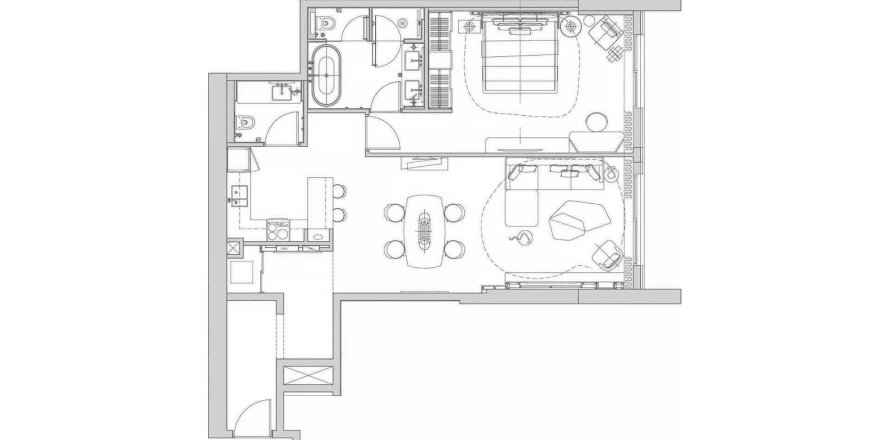 2 غرف نوم شقة في Sofitel Residences وسط مدينة دبي, الإمارات العربية المتحدة رقم 97865