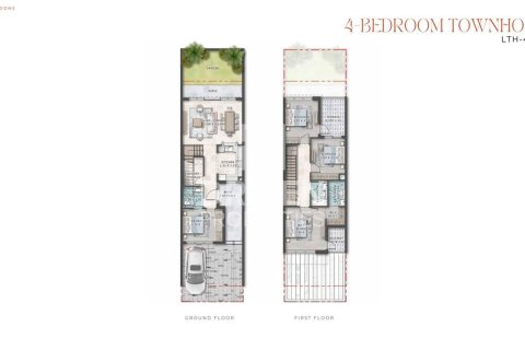 4 غرف نوم تاون هاوس في Damac Lagoons, الإمارات العربية المتحدة رقم 84594 11