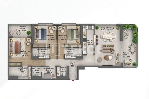 Apartment de 3 dormitorios en Dubai, UAE No. 99292 19