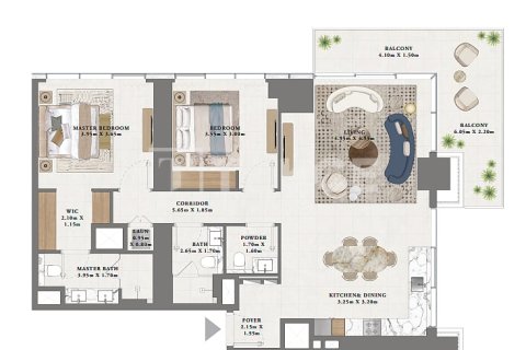 Apartment de 3 dormitorios en Dubai, UAE No. 89598 4