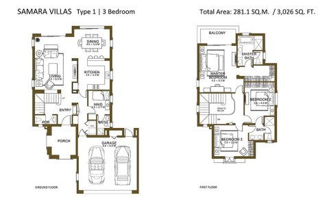 3 bedrooms Villa in Samara, UAE No. 74049 23