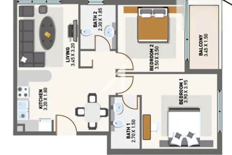 Appartement de 2 chambres à Arjan, UAE No. 101768 12