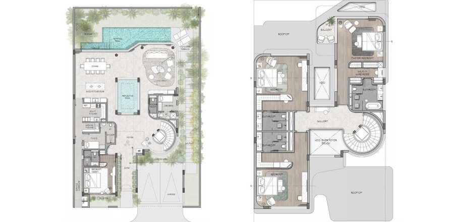 Villa de 4 dormitorios en WADI VILLAS Meydan, UAE No. 97753