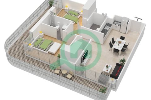 Appartement de 1 chambre à AZIZI GRAND Dubai Sports City, UAE No. 97095 3