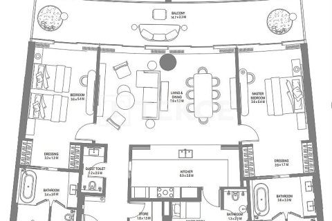 Appartement de 4 chambres  No. 106053 19