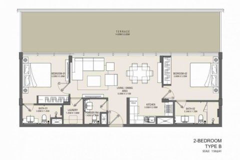 1 غرف نوم شقة في Meydan, الإمارات العربية المتحدة رقم 96956 3