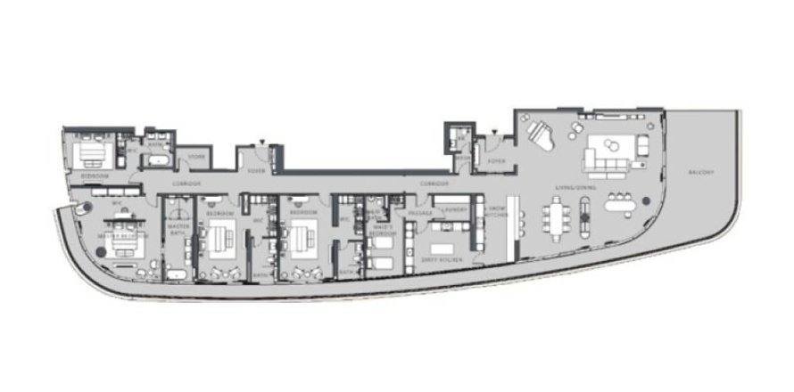 Apartment de 4 dormitorios en Ras Al Khaimah, UAE No. 17901